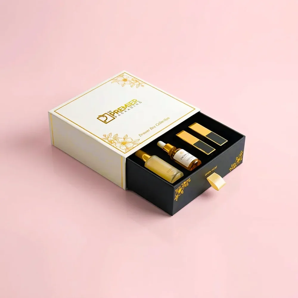 Cosmetics Drawer Boxes with logo