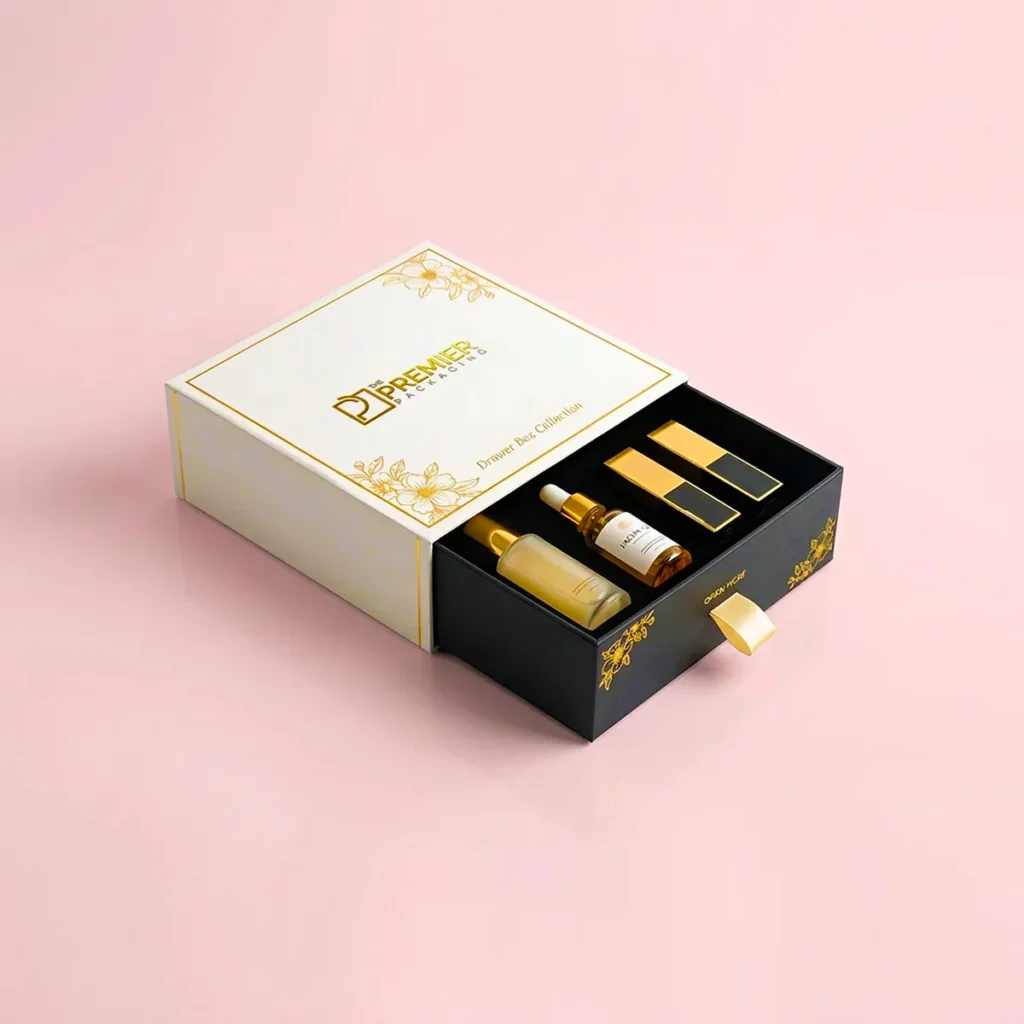 Cosmetics Drawer Boxes with logo