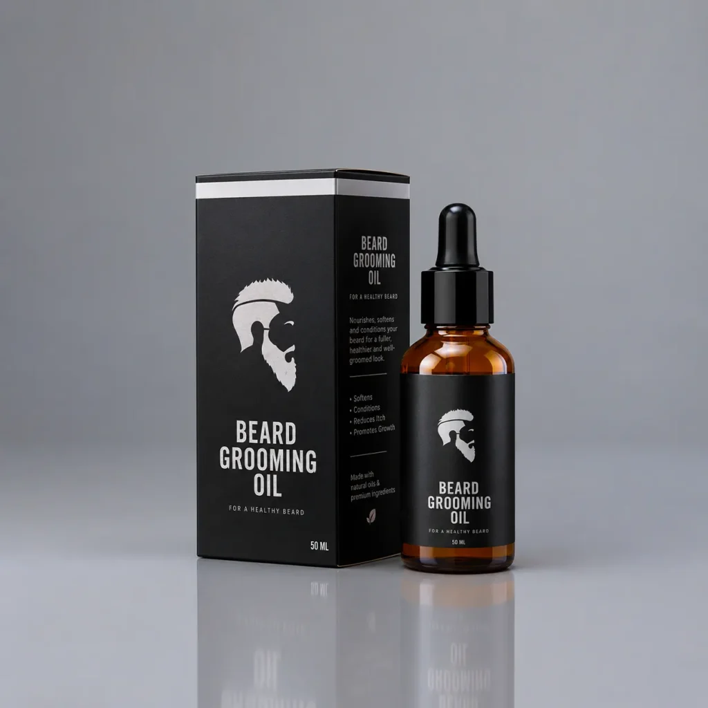 Custom Beard Oil Boxes