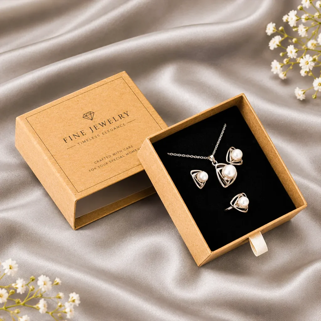 Custom Kraft Jewelry Boxes