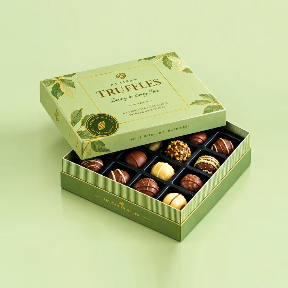 Custom Truffle Boxes with logo