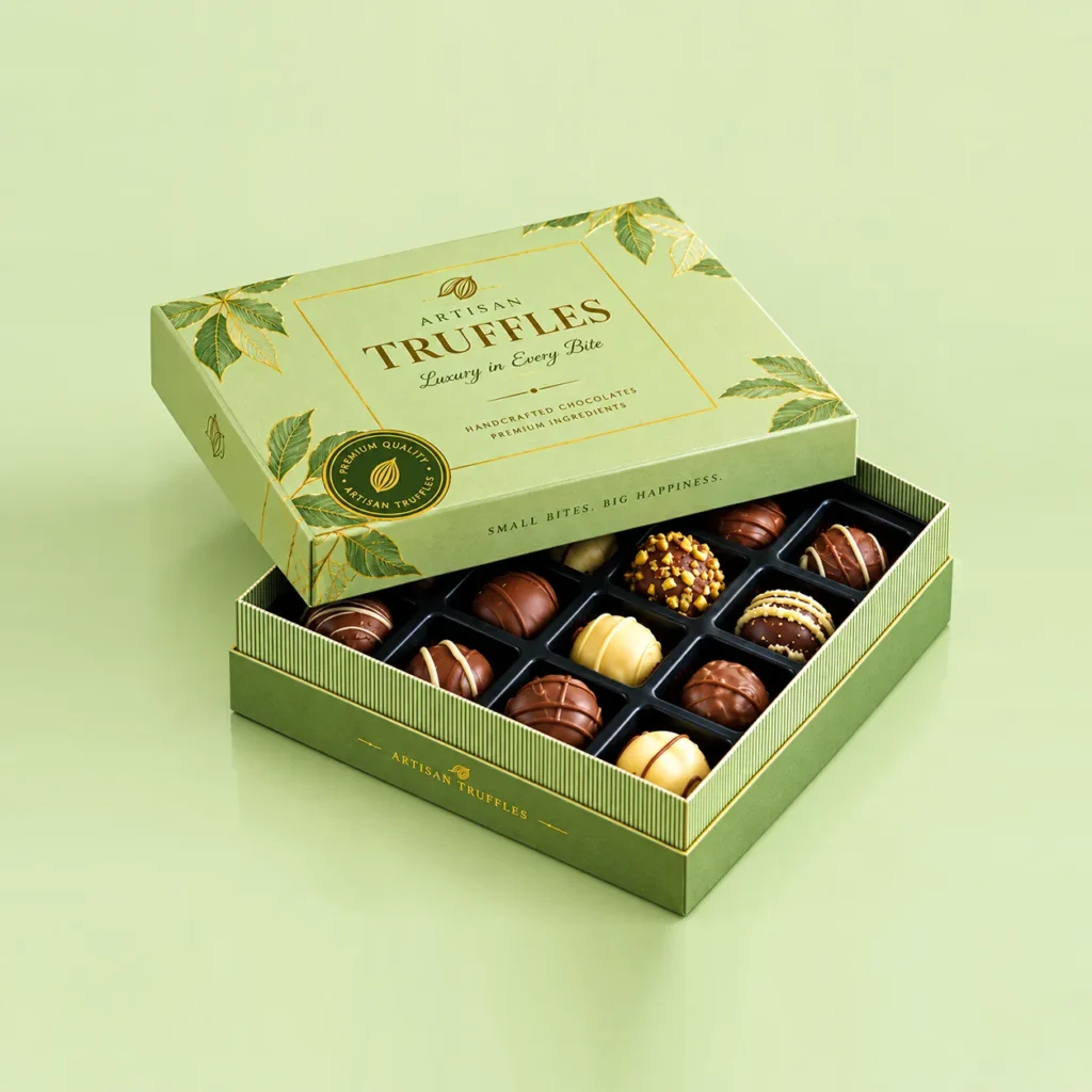 Custom Truffle Boxes with logo