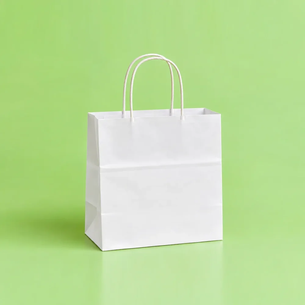 Custom White Paper Bags