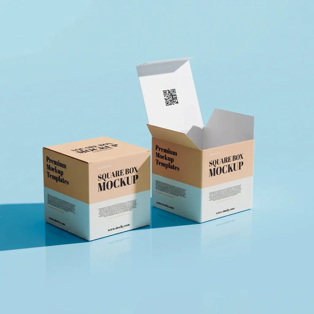 cube-boxes with logo