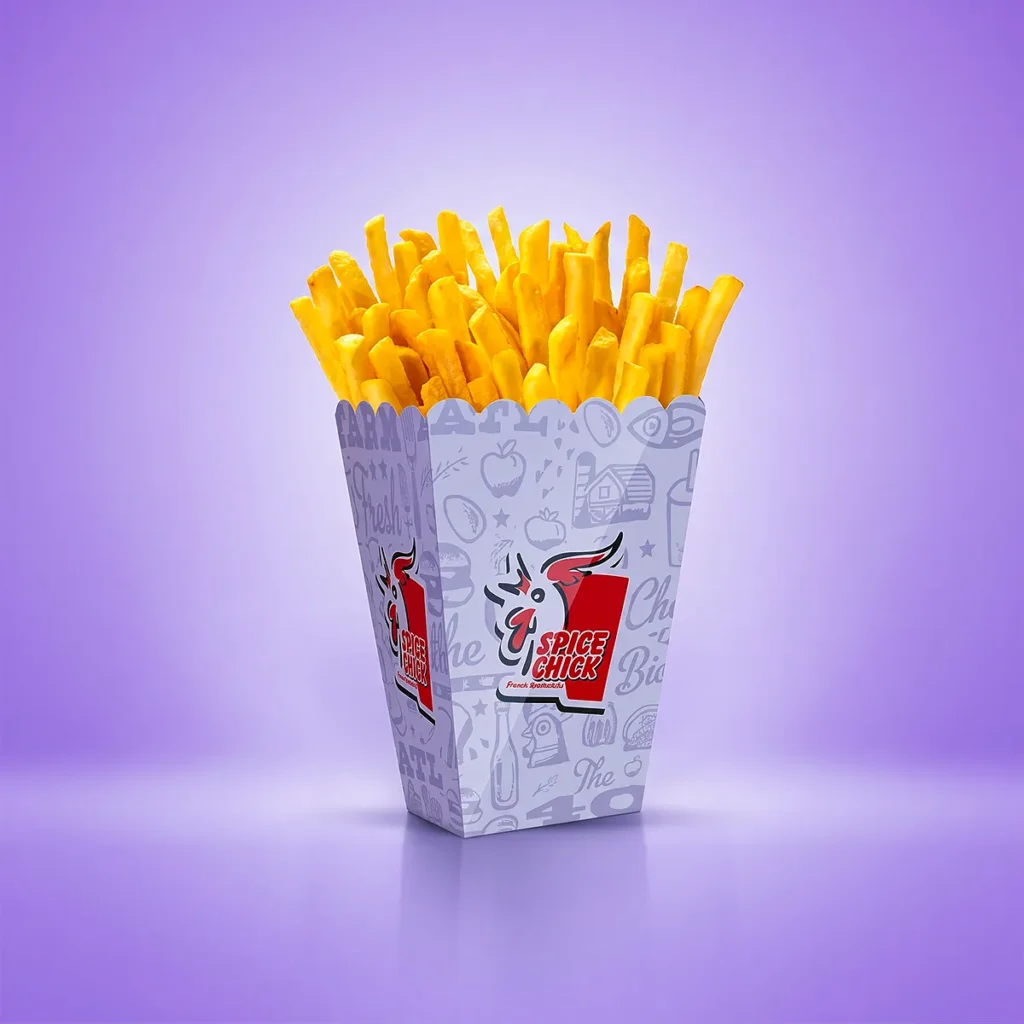 Custom French Fries Boxes with logo