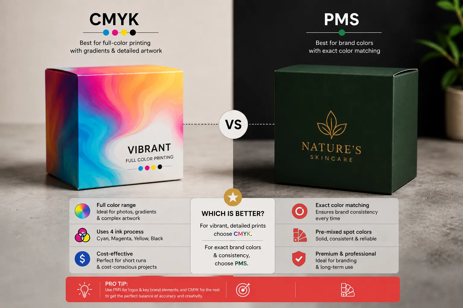 CMYK vs PMS