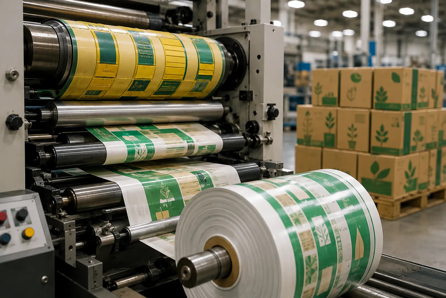 flexographic machine for printing