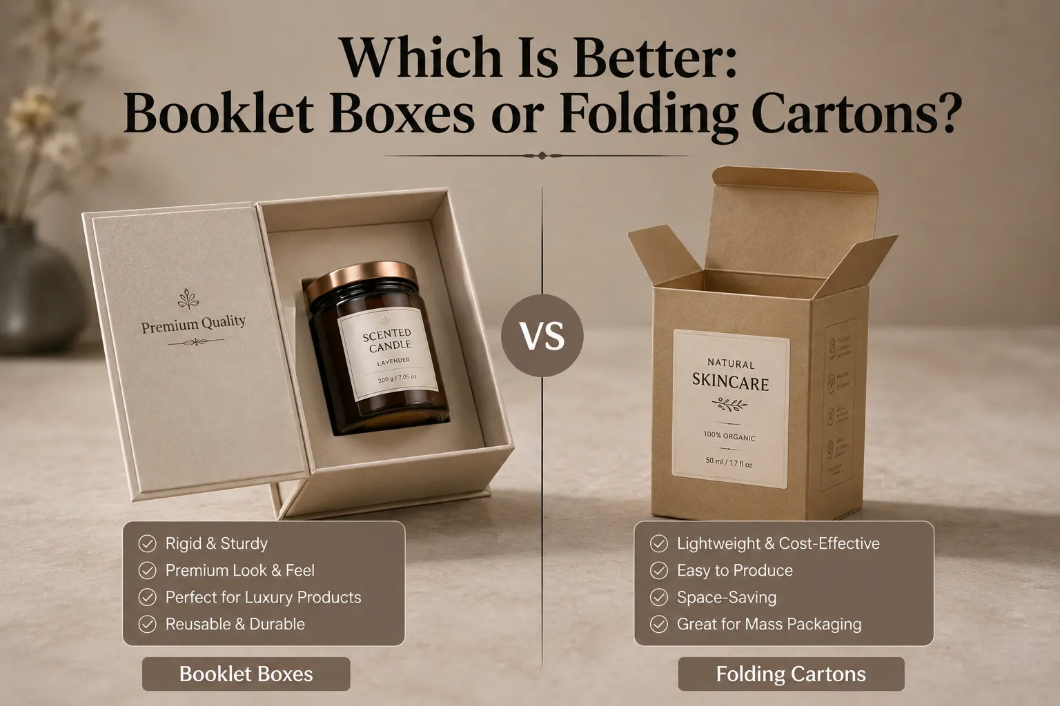 Which Is Better Booklet Boxes or Folding Cartons