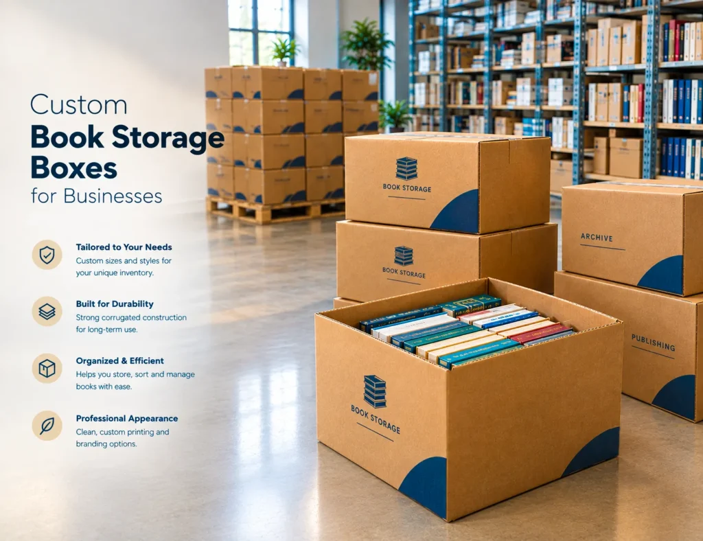 Custom Book Storage Boxes for Businesses