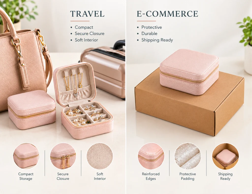 Small Jewelry Boxes for Travel and E-Commerce
